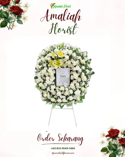Krans Bunga Duka Cita di Gadungan